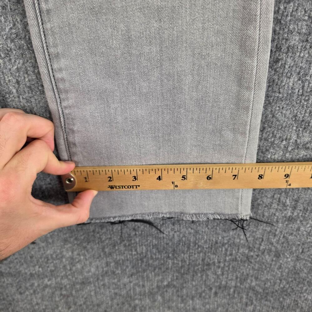 L Agence Jeans 24 Kendra High Rise Cropped Flare Grey Denim Casual Chic Work - Picture 12 of 13